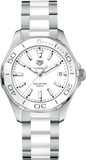 Tag Heuer Aquaracer Quartz White Dial Two Tone Steel Strap Watch Women - WAY131B.BA0914