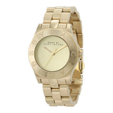 Marc Jacobs Blade Gold Dial Stainless Steel Strap Watch for Women - MBM3126