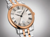 Tissot Carson Premium Lady Silver Dial Two Tone Steel Strap Watch For Women - T122.210.22.033.01