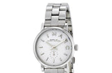 Marc Jacobs Baker White Dial Silver Stainless Steel Strap Watch for Women - MBM3246
