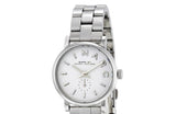 Marc Jacobs Baker White Dial Silver Steel Strap Watch for Women - MBM3246