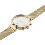 Hugo Boss Flawless White Dial Gold Mesh Bracelet Watch for Women - 1502552