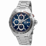 Tag Heuer Formula 1 Automatic Chronograph Blue Dial Silver Strap Watch for Men - CAZ2015.BA0876