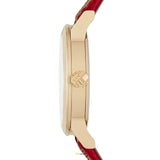 Burberry The City Champagne Dial Leather Strap Watch for Women - BU9139