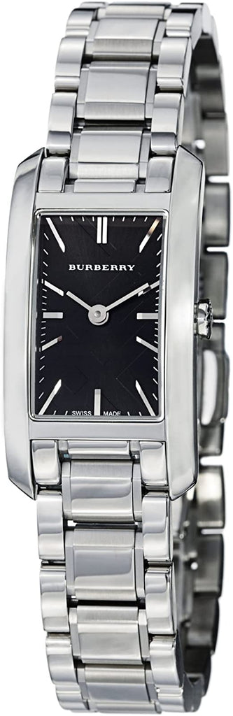 Burberry Heritage Black Dial Silver Stainless Steel Strap Watch for Women - BU9501