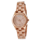 Marc Jacobs Baby Dave Rose Gold Dial Rose Gold Stainless Steel Strap Watch for Women - MBM3235