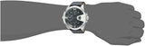 Diesel Uber Chief Oversized 4 Time Black Dial Leather Strap Watch For Men - DZ7376