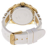 Guess Intrepid White Dial Two Tone Silicone Strap Watch For Women - W0325L2