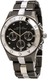 Marc Jacobs Blade Black Dial Two Tone Stainless Steel Strap Watch for Women - MBM3179