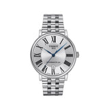 Tissot T Classic Carson Premium Powermatic 80 Silver Dial Silver Steel Strap Watch For Men - T122.407.11.033.00