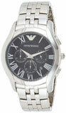 Emporio Armani Classic Chronograph Black Dial Silver Steel Strap Watch For Men - AR1786