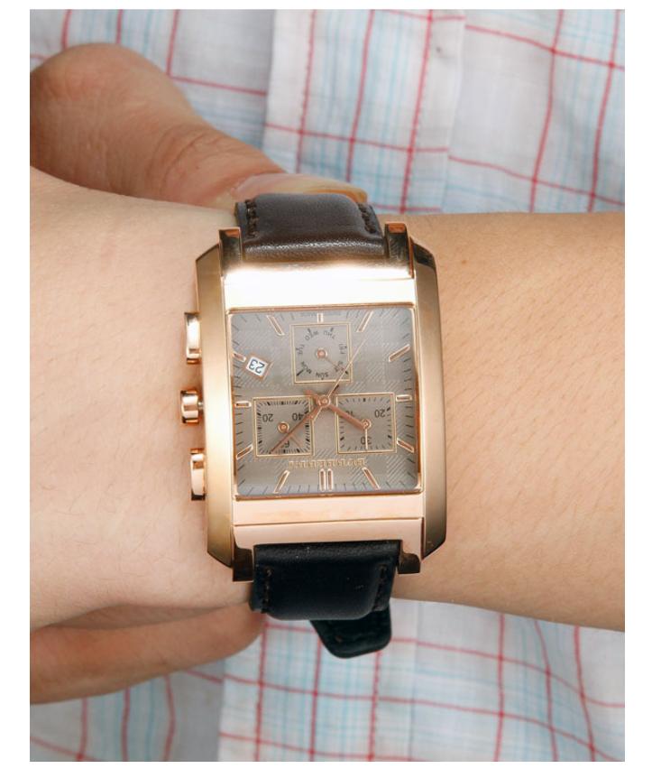 Burberry Heritage Chronograph Square Grey Dial Brown Leather Strap