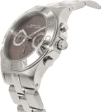 Marc Jacobs Blade Brown Dial Silver Stainless Steel Strap Watch - MBM8636