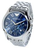 Emporio Armani Classic Navy Blue Dial Stainless Steel Watch For Men - AR1787