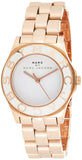 Marc Jacobs Blade White Dial Gold Stianless Steel Strap Watch for Women - MBM3075