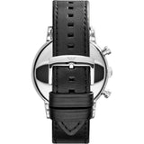 Emporio Armani Luigi Chronograph Black Dial Black Leather Watch For Men - AR1828