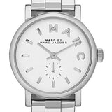 Marc Jacobs Baker White Dial Silver Stainless Steel Strap Watch for Women - MBM3246