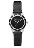 Marc Jacobs Blade Black Dial Black Leather Strap Watch for Women - MBM1082