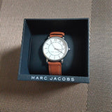 Marc Jacobs Roxy White Dial Brown Leather Strap Watch for Women - MJ1571