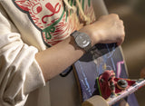 Gucci Grip Quartz Silver Dial Silver Steel Strap Watch For Women - YA157410