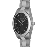 Tissot Gentleman Black Dial Silver Steel Strap Watch For Men - T127.410.11.051.00