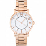 Marc Jacobs Roxy White Dial Rose Gold Stainless Steel Strap Watch for Women - MJ3523