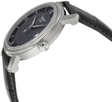 Tissot T Classic Bridgeport Black Dial Black Leather Strap Watch For Men - T097.410.16.058.00