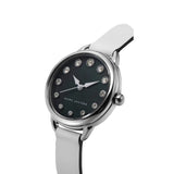 Marc Jacobs Betty Black Mother of Pearl Dial White Leather Strap Watch for Women - MJ1512