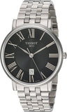 Tissot Carson Premium Black Dial Silver Steel Strap Watch For Men - T122.410.11.053.00