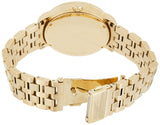 Marc Jacobs Fergus White Dial Gold Stainless Steel Strap Watch for Women - MBM8647