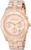 Marc Jacobs Blade Pink Dial Rose Gold Stainless Steel Strap Watch for Women - MBM3102