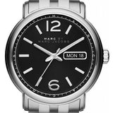 Marc Jacobs Fergus Black Dial Silver Stainless Steel Strap Watch for Men - MBM5075