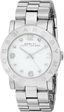 Marc Jacobs Amy White Dial Silver Stainless Steel Strap Watch for Women - MBM3054