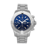 Breitling Avenger Chronograph 45mm Blue Dial Silver Steel Strap Watch for Men - A13317101C1A1