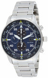 Citizen Eco Drive Chronograph Blue Dial Silver Stainless Steel Watch For Men - CA0690-88L