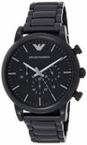 Emporio Armani Luigi Chronograph Black Dial Black Stainless Steel Watch For Men - AR1895