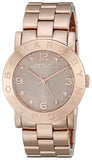 Marc Jacobs Amy Glitz Brown Dial Rose Gold Stainless Steel Strap Watch for Women - MBM3221