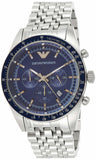 Emporio Armani Sportivo Chronograph Blue Stainless Steel Watch For Men - AR6072