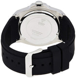 Guess Legacy White Dial Black Rubber Strap Watch For Men - W1049G3