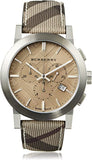 Burberry The City Smoked Brown Dial Leather Strap Watch for Men - BU9361