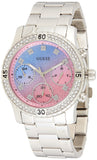 Guess Confetti Multicolored Dial Silver Steel Strap Watch For Women - W0774L1