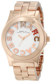 Marc Jacobs Rivera White Dial Rose Gold Steel Strap Watch for Women - MBM3138