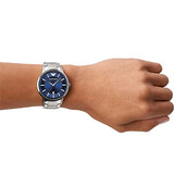 Emporio Armani Renato Blue Dial Silver Steel Strap Watch For Men - AR2477