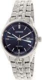 Citizen Eco Drive Blue Dial Silver Steel Strap Watch For Men - BM7250-56L