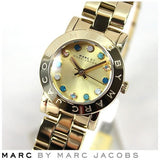 Marc Jacobs Amy Dexter Gold Dial Gold Stainless Steel Strap Watch for Women - MBM3218