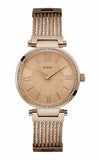 Guess Soho Rose Gold Dial Stainless Steel Watch For Women - W0638L4