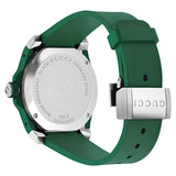 Gucci Dive Black Dial Green Rubber Strap Watch For Men - YA136310