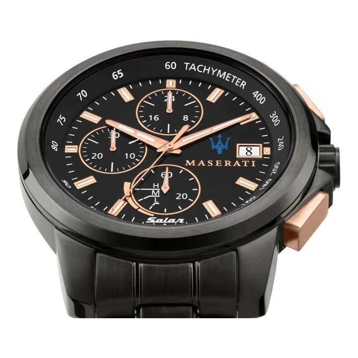 Maserati Successo Solar 45mm Gunmetal Watch For Men Watch for Men