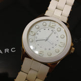 Marc Jacobs Pelly White Dial White Silicone Strap Watch for Women - MBM2526