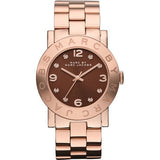 Marc Jacobs Amy Purple Rose Gold Stainless Steel Strap Watch for Women - MBM8616